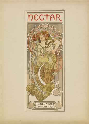 ALPHONSE MUCHA (1860-1939). DOCUMENTS DÉCORATIFS. Complete portfolio with 72 plates. 1902. Each plate approximately 18x13 inches, 45x33